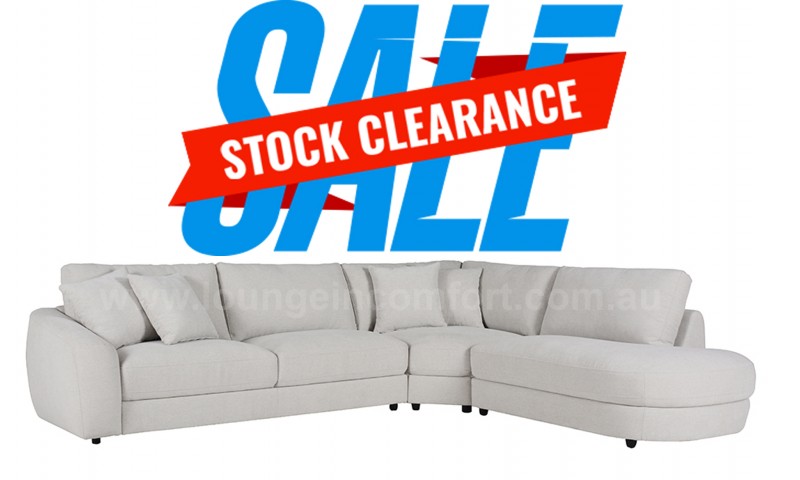 LUNA CORNER MODULAR LOUNGE IN FABRIC (BRAND NEW)